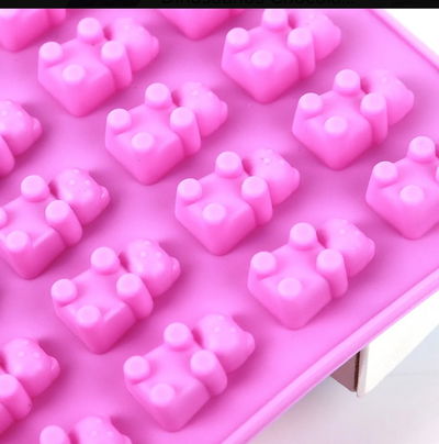 Molde de silicona mini ositos gomitas Velas, Cemento, Resina y Yeso