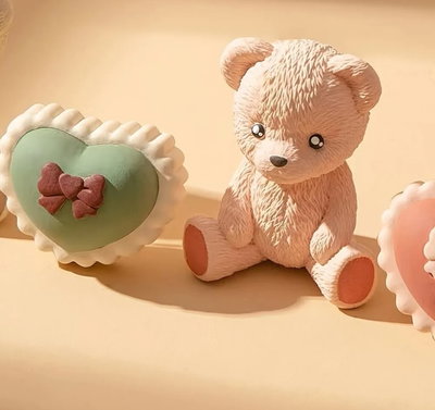 Molde de silicona osito 2U7 xl Velas, Cemento, Resina y Yeso