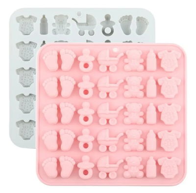 Molde de silicona baby Velas, Cemento, Resina y Yeso