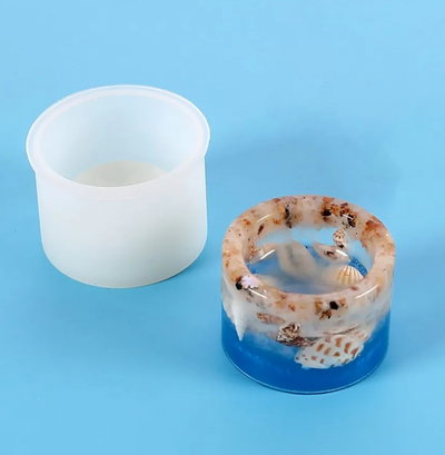 Molde de silicona porta vela liso   25b5Velas, Cemento, Resina y Yeso