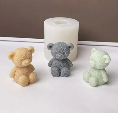 Molde de silicona osito 2t7 Velas, Cemento, Resina y Yeso