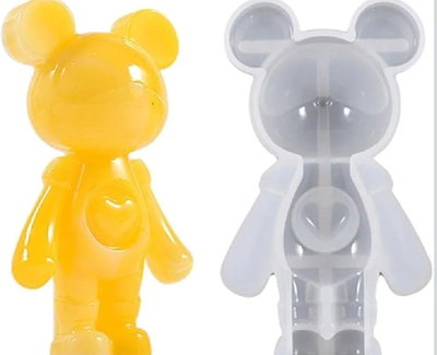 Molde de silicona osito astronauta Velas, Cemento, Resina y Yeso