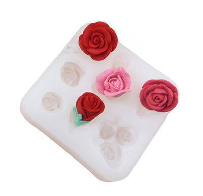 Molde de Silicona flores rositas 29L12 velas ,Cemento, Yeso y Resina – velas