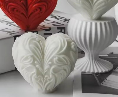 Molde de silicona corazon relieve– Cemento, Resina y Yeso