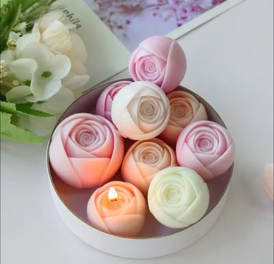 Molde de silicona pimpollo 4369– Cemento, Resina, Yeso y Velas