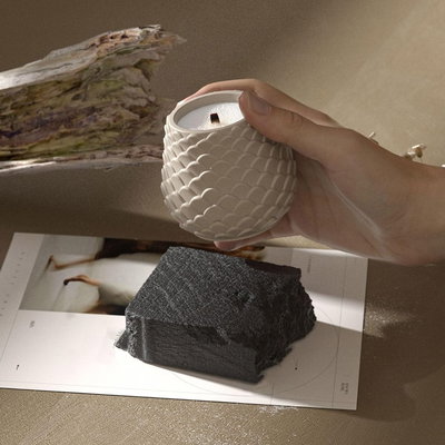 Molde de silicona contenedor escamas 4073 Velas, Cemento, Resina y Yeso