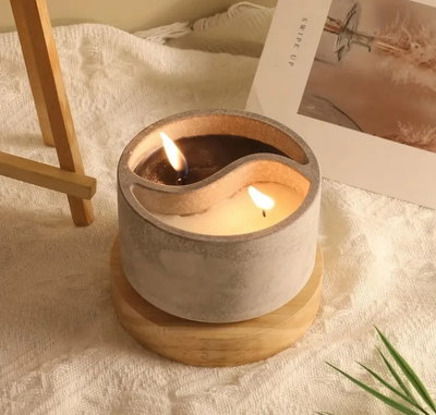 Molde de silicona contenedor yin  Velas, Cemento, Resina y Yeso