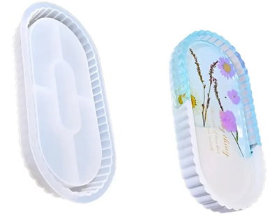 Molde de silicona bandeja grande Cemento, Resina y Yeso