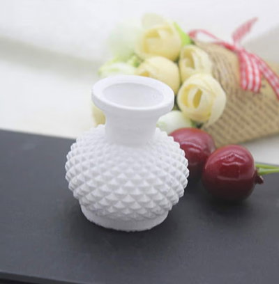 Molde de Silicona  florero relieve para Cemento, Yeso y Resina –  Artesanal