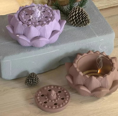 Molde silicona sahumador 3503. Yeso, cemento , resina 