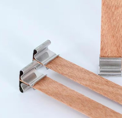 Soporte cuadrado para pabilo madera