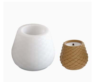 Molde de silicona contenedor escamas 4073 Velas, Cemento, Resina y Yeso