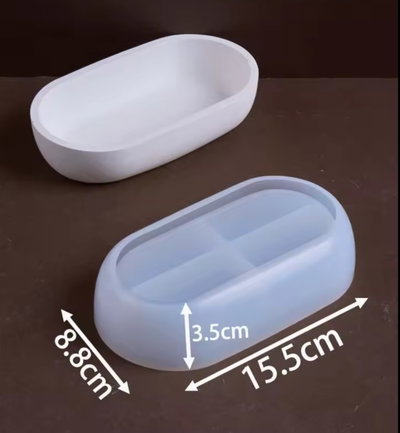 Molde de silicona bandeja  21b10 Cemento, Resina y Yeso