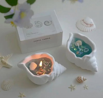 Molde de silicona contenedor caracol chico Velas, Cemento, Resina y Yeso