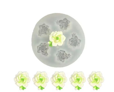 Molde de silicona rosas  Velas, Cemento, Resina y Yeso