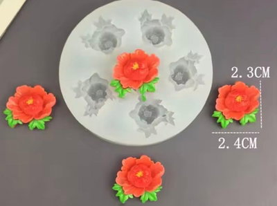 Molde de silicona mini rosa china  Velas, Cemento, Resina y Yeso