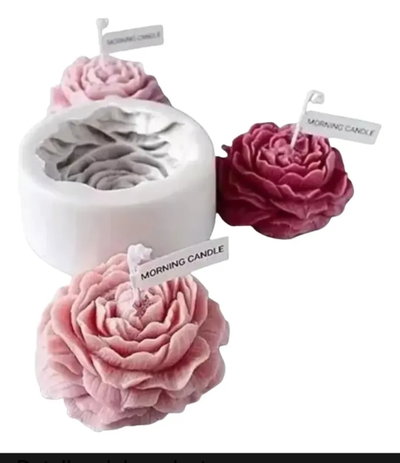 Molde de Silicona peonia xl 4a25 para Cemento, Yeso y Resina – velas