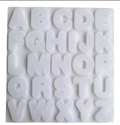 Molde de Silicona letras para Cemento, Yeso y Resina –  velas