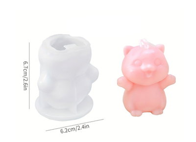 Molde de silicona gatito 4368  Velas, Cemento, Resina y Yeso