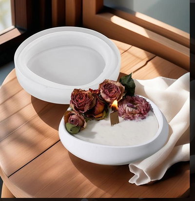 Molde de silicona plato irregular 4299  Cemento, Resina y Yeso