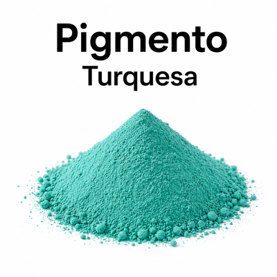 Pigmento turquesa en Polvo – Cemento y Yeso – 50 g
