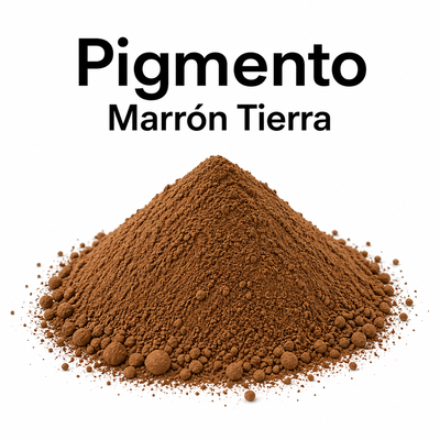 Pigmento marrón tierra  – Cemento y Yeso – 50 g