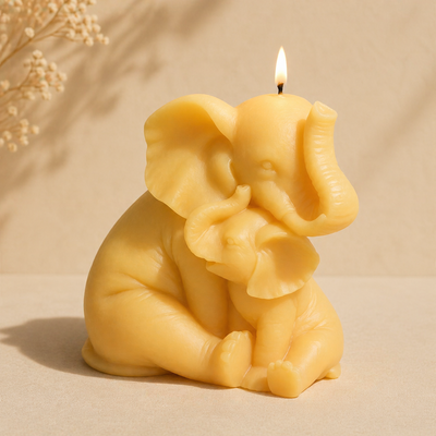 Molde de silicona elefanta y bebe  Velas, Cemento, Resina y Yeso