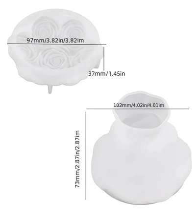 Molde de Silicona alhajero rosas 4363 Cemento, Yeso y Resina –  Artesanal