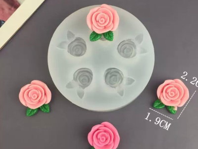 Molde de silicona florcita 22P5 Velas, Cemento, Resina y Yeso