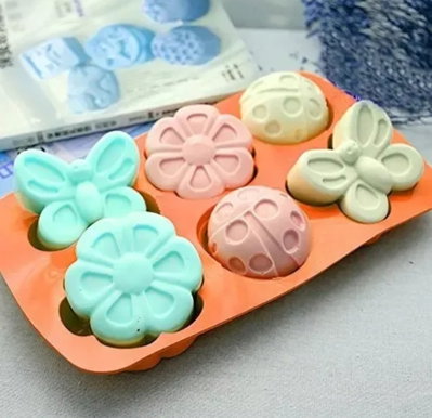 Molde de silicona para jabon insectos jabones Velas, Cemento, Resina y Yeso
