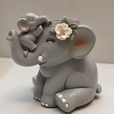 Molde de silicona elefante y bebeacostado   Velas, Cemento, Resina y Yeso