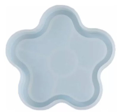 Molde de silicona bandeja ondulada Cemento, Resina y Yeso