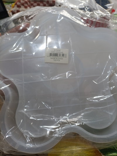 Molde de silicona bandeja ondulada Cemento, Resina y Yeso