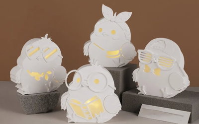 Molde de silicona caja luz 4 animalitos 4365 Velas, Cemento, Resina y Yeso