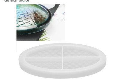 Molde de silicona bandeja escamas Cemento, Resina y Yeso