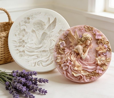 Molde de silicona hada  Deco Velas, Cemento, Resina y Yeso