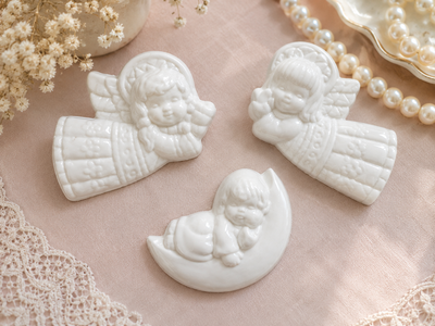 Molde termoformado angelitos   Cemento, resina o yeso