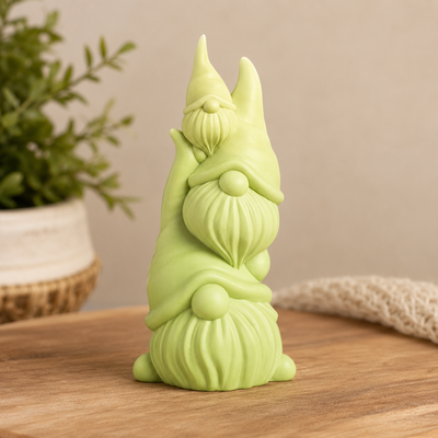 Molde de silicona gnomos 3h3 Cemento, Resina y Yeso