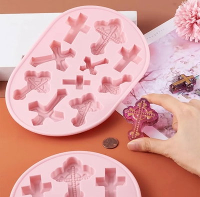 Molde de silicona cruces   Velas, Cemento, Resina y Yeso
