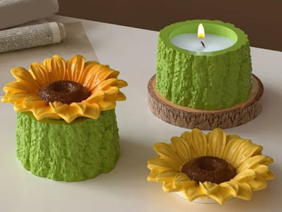 Molde de Silicona alhajero girasol Cemento, Yeso y Resina –  Artesanal