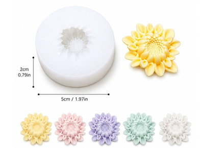 Molde de Silicona girasol 4389 velas ,Cemento, Yeso y Resina – velas