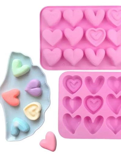 Molde de silicona corazones   Velas, Cemento, Resina y Yeso