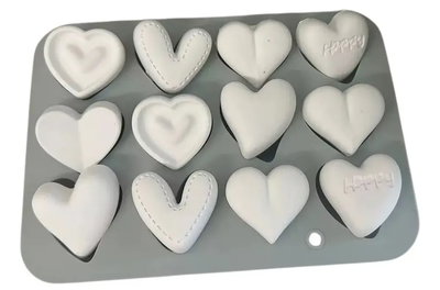 Molde de silicona corazones   Velas, Cemento, Resina y Yeso