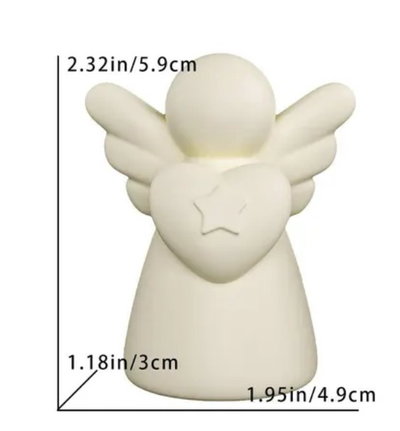 Molde de silicona angelito corazón   Cemento, Resina y Yeso