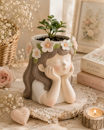 Molde de silicona nena flores    Velas, Cemento, Resina y Yeso