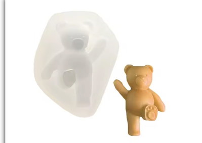 Molde de silicona osito patita 065 Velas, Cemento, Resina y Yeso