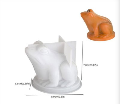 Molde de silicona sapito  Velas, Cemento, Resina y Yeso