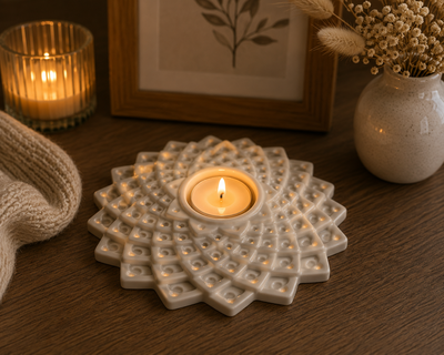 Molde termoformado fusta mandala 371 – Cemento, Resina y Yeso