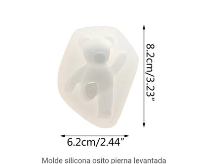 Molde de silicona osito patita 065 Velas, Cemento, Resina y Yeso