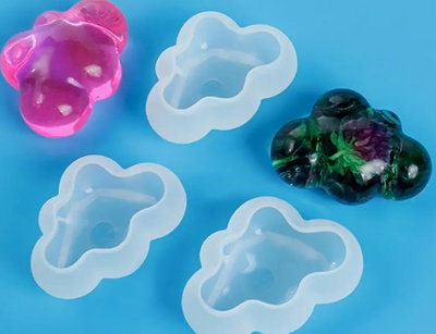 Molde de silicona nube Velas, Cemento, Resina y Yeso